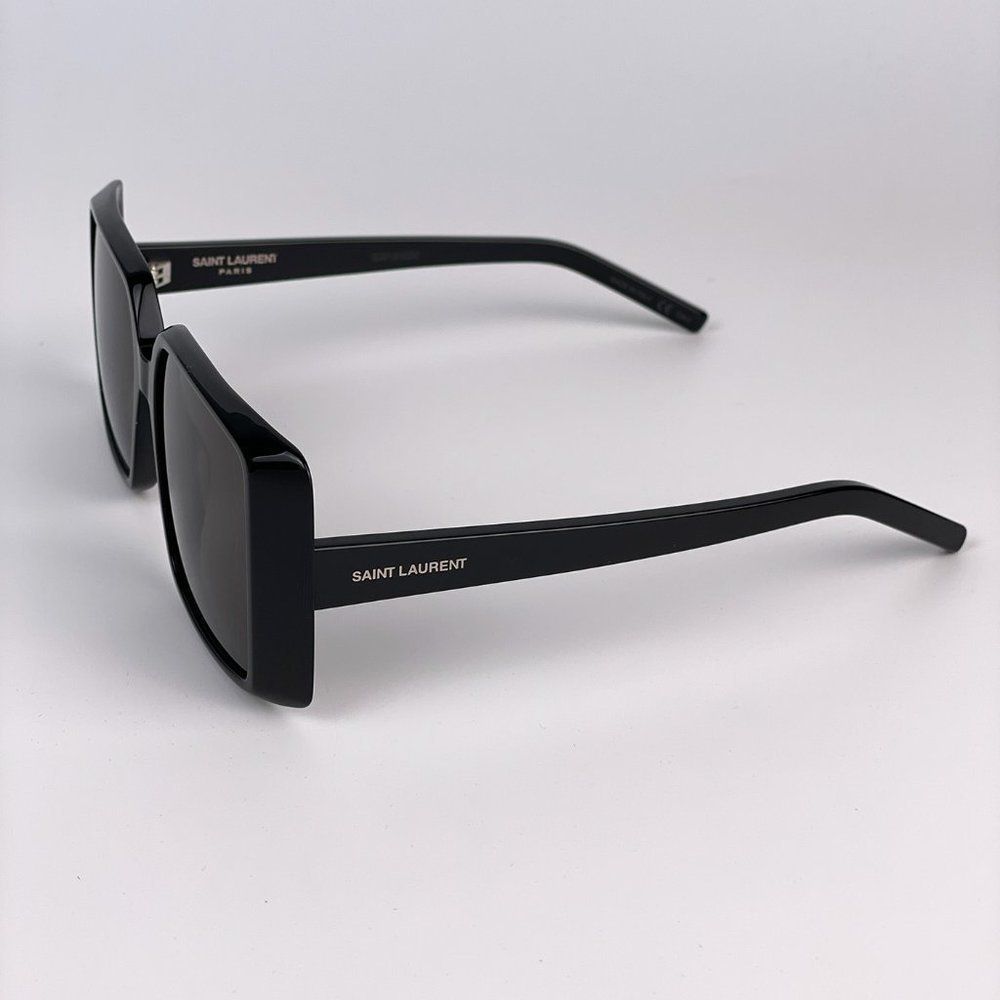 Saint Laurent New Wave SL451 001 Sunglasses Black Black Square Women - Picture 4 of 9